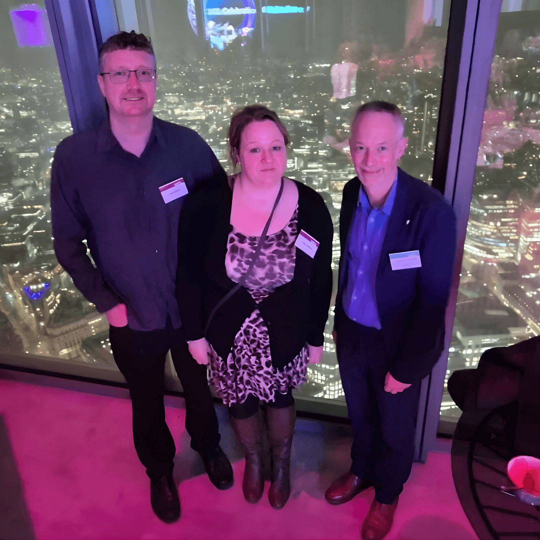 Paul and Emma Kendrick with Dr Nick Greene