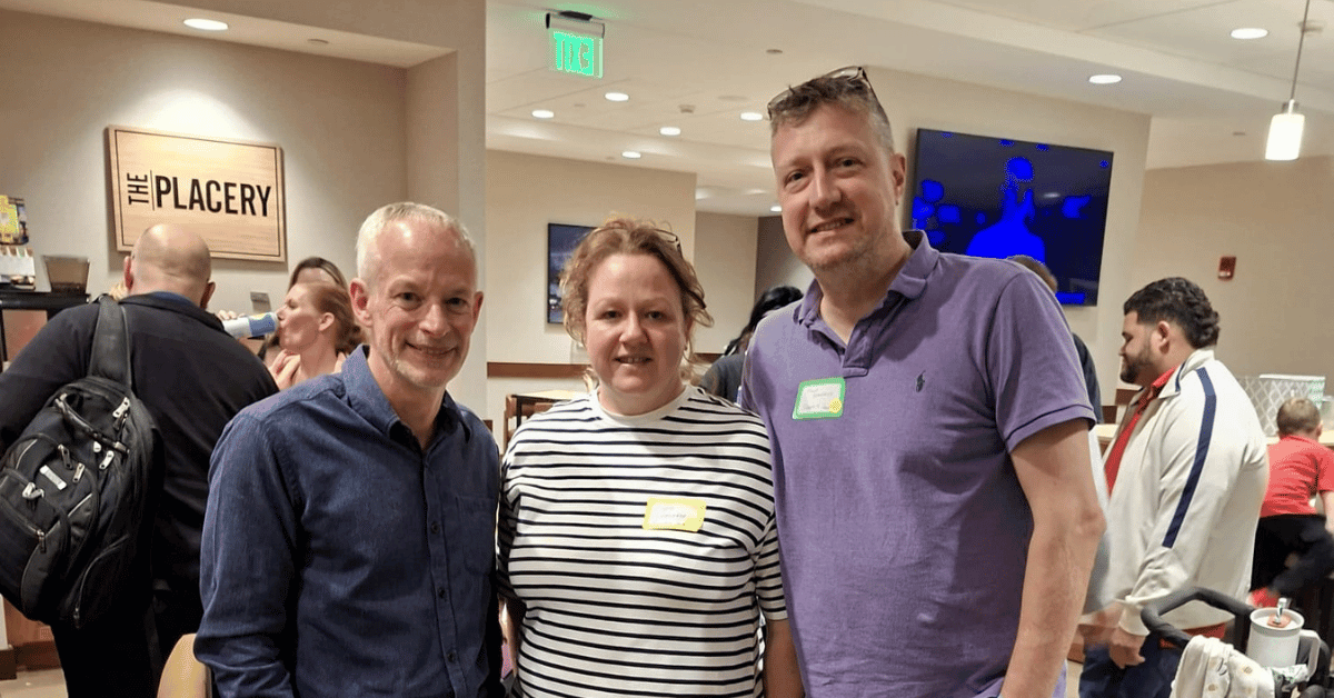 Emma-and-Paul-Kendrick-from-Josephs-Goal-with-Nick-Greene-at-the-Boston-NKH-research-Conference