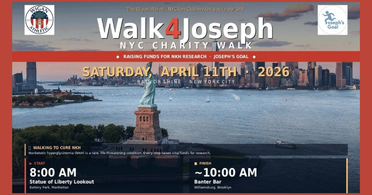 Walk4Joseph - Josephs Goal New York to Boston to Wigan